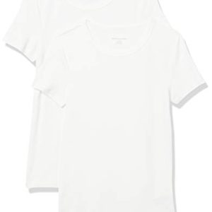 Women's Slim-Fit Short-Sleeve Crewneck T-Shirt, Pack of 2