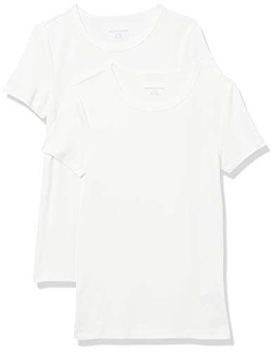 Women's Slim-Fit Short-Sleeve Crewneck T-Shirt, Pack of 2