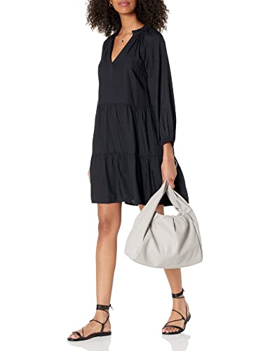 Women's @Caralynmirand Ruffle-Neck Tiered Mini Dress