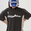 Graphic Tees Y2k Mens Oversized T Shirt Racing Washed Streetwear Shirts Unisex Casual Summer Tops
