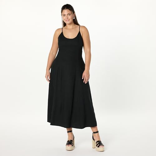 Women's Luna Scoop Neck Linen Maxi Dress