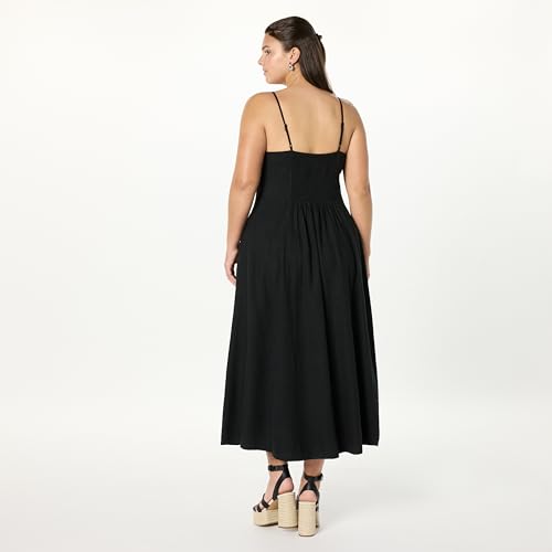 Women's Luna Scoop Neck Linen Maxi Dress
