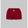 Women's 2 Piece Summer Cute Outfits Cherry Letter Print Bow Cami Top Ruched Bloomers Shorts Set