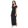 31hLsAKcUBL.jpg Women's Long Cold Shoulder Dress, Mother of The Bride, Formal Events, (Petite and Regular Sizes)
