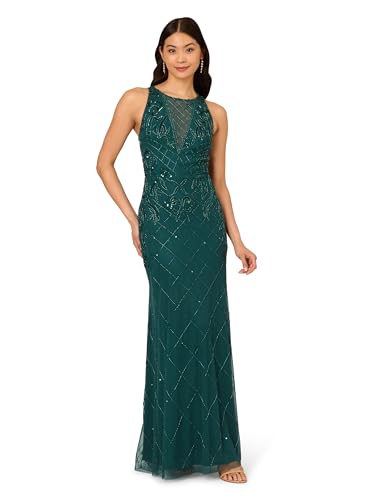 Women's Bead Halter Long Dress