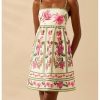 Women's Floral Print Cami Dress Spaghetti Strap A Line Flared Flowy Short Summer Dresses Sundress