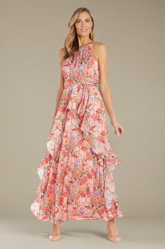 Women's Coral/Lavender Bloom Daytime Dress