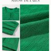 Womens Dresses Summer V Neck Drawstring Embroidered Half Sleeve Mini Dress Boho Dresses for Women 2025 Sundresses