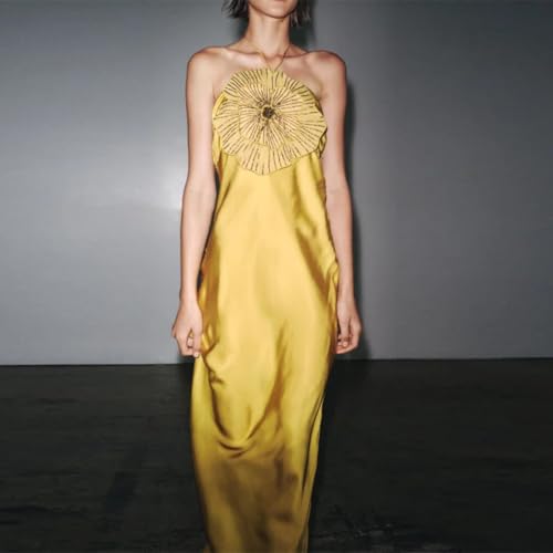 Women Chic Sequins Colorful Scale Print Bohemian Sleeveless Off Shoulder Halter Neck Bodycon Vacation Maxi Long Dress