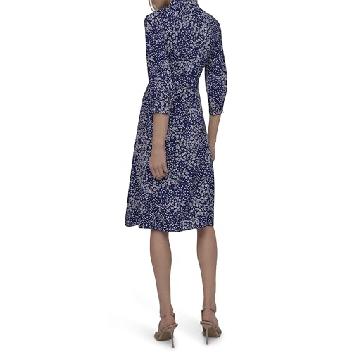 Women's Long Sleeve Collared Midi Shirtdress