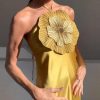 Women Chic Sequins Colorful Scale Print Bohemian Sleeveless Off Shoulder Halter Neck Bodycon Vacation Maxi Long Dress