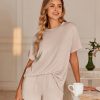 41BlhLTg4wL.jpg Womens Pajama Sets Short Sleeve Lounge Sets 2 Piece Pjs Tops and Shorts Outfits Matching Loungewear with Pockets