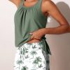 Blouson Women’s Tankini Swimsuits with Shorts Tummy Control Bathing Suits Side Pockets 2025