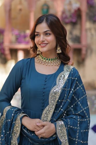 Event Party Wear Stitched Indian Long Anarkali Gown Dress Stylish Salwar Kameez Suits.-65