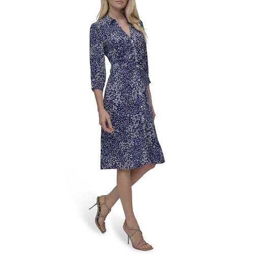 Women's Long Sleeve Collared Midi Shirtdress