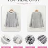 Long Sleeve Shirts for Women Casual Fashion Loose Fit Womens Tops Crewneck Basic Pullover Tunics