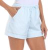 Women's Linen Blend Drawstring Shorts High Waisted 4" Inseam Summer Shorts