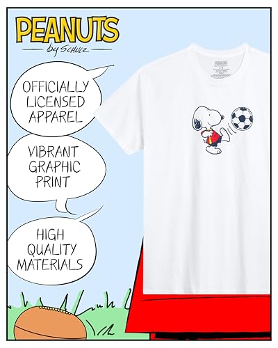Snoopy Womens and Mens Graphic T-Shirts - Snoopy All Over Print Crewneck Short Sleeve Unisex Tshirts for Adults