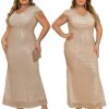 Women's V Neck Sequin Formal Evening Dress Tassel Bead Sleeve Mermaid Long Gown 1920S Party Maxi Military Dress