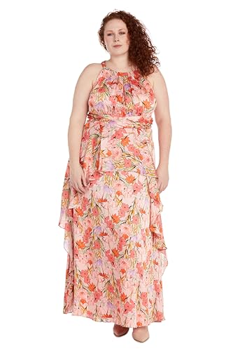 Women's Coral/Lavender Bloom Daytime Dress
