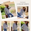 Long Sleeve Shirts for Women Casual Fashion Loose Fit Womens Tops Crewneck Basic Pullover Tunics