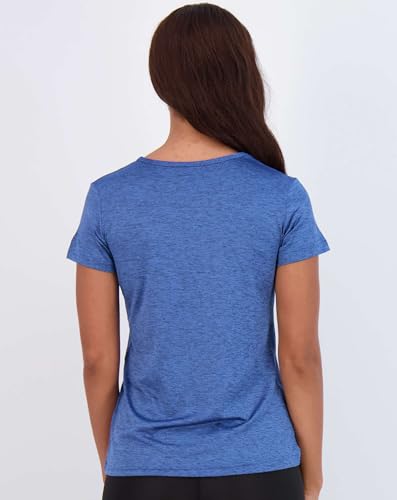 5 Pack Women’s Short Sleeve V-Neck Workout T-Shirts – Athletic Gym Fitness Pilates Plus Size Active Tees