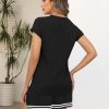 Women Summer Two Piece Outfits Sweatsuits 2025 Casual Lounge Skirt Shorts Matching Sets Trendy Short Sleeve Clothing