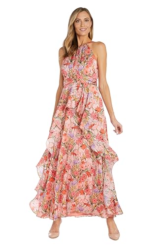 Women's Coral/Lavender Bloom Daytime Dress