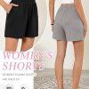 3 Pack Women's Casual Shorts Lounge Soft Summer Ribbed Elastic High Waisted Shorts Pocket Workout Athletic SweatShorts