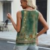 41sfmu8CUqL.jpg Womens Tank Tops Loose Fit V Neck Ruched Sleeveless Tops Casual Basic Banded Shirts S-XXL
