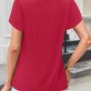 Blouses for Women Dressy Casual Petal Short Sleeve Business Work Tops Ladies Lace V Neck Summer Trendy Shirts