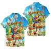 Casual Neon Hawaiian Shirt for Men Vintage Basic Mens Hawaiian Shirts Short Sleeve Button Down Shirt Men