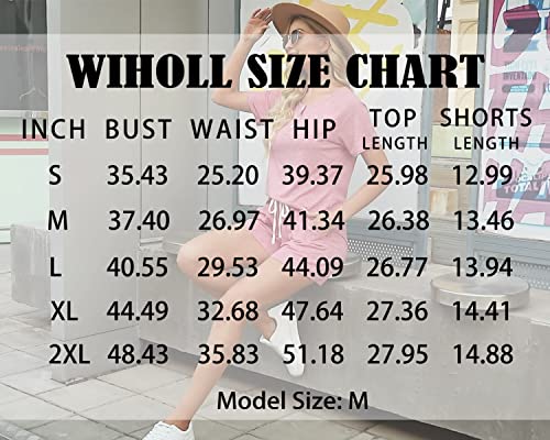 Two Piece Outfits for Women Lounge Sets Button Down Top and Shorts Set Sweatsuits with Pockets