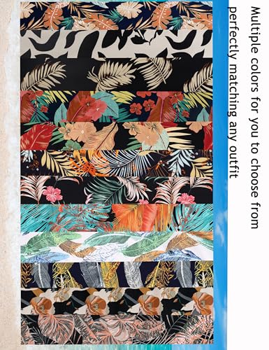Women's 2 Piece Outfits Kimono Style Tropical Print Cover Ups Half Sleeve Blouse Shorts Set Summer Beachwear （S-XL）