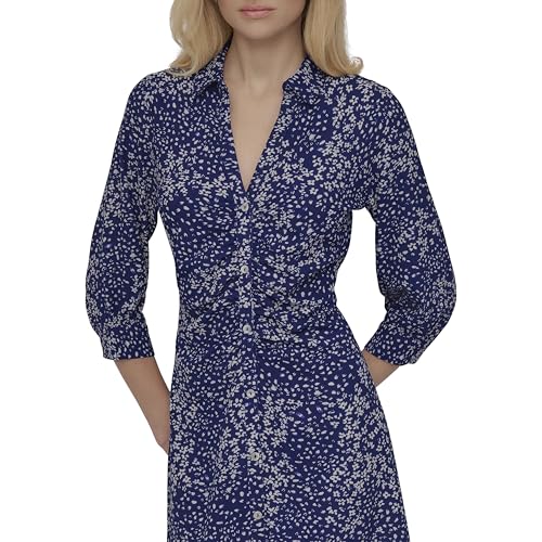 Women's Long Sleeve Collared Midi Shirtdress
