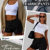 3 Pack Women's Waffle Knit Shorts Cotton Drawstring Lounge Summer Comfy Casual Shorts with Pockets